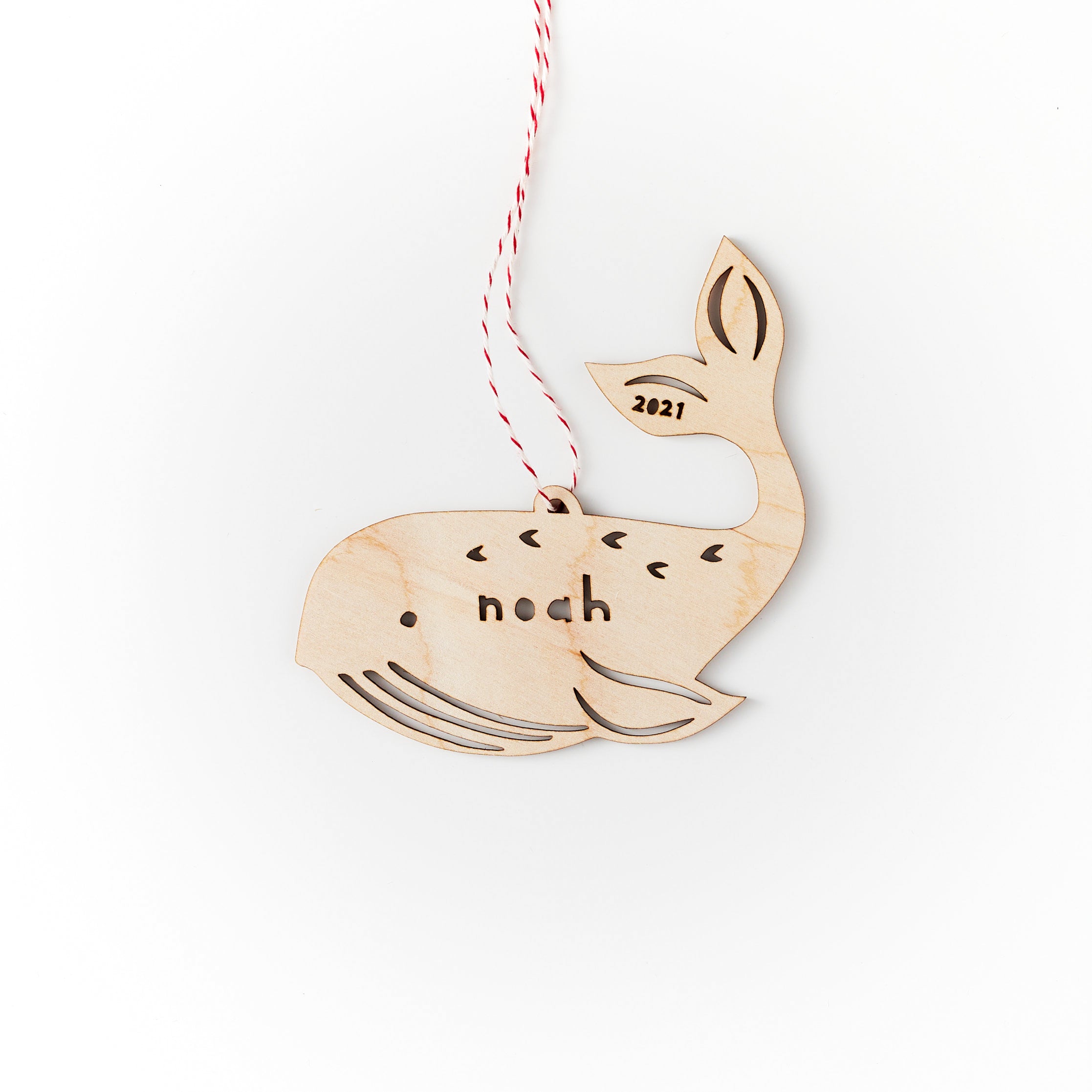 Custom Whale Ornament